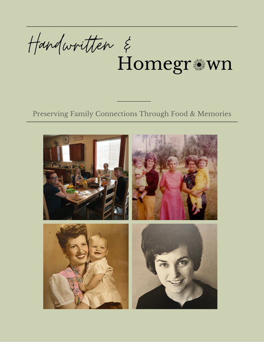 HANDWRITTEN & HOMEGROWN - A Family Cookbook Bundle