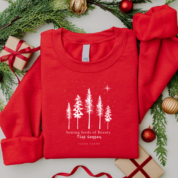 CHRISTMAS CREWNECK - SOWING SEEDS OF BEAUTY