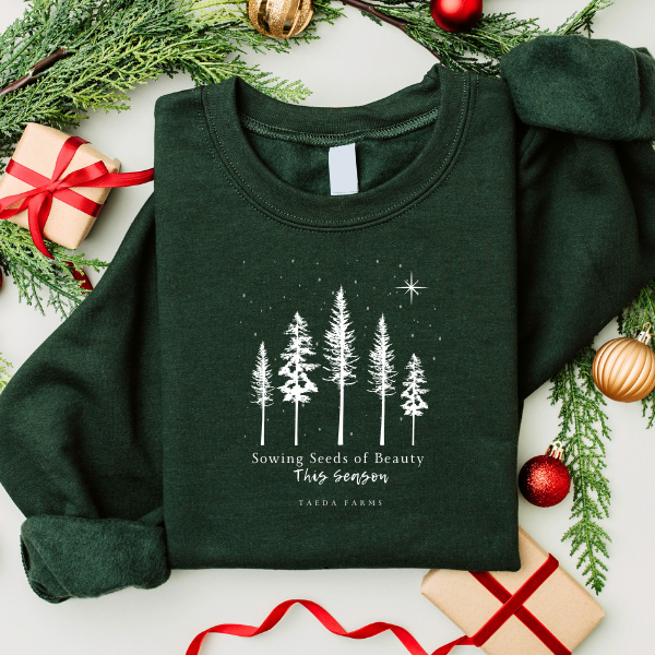 CHRISTMAS CREWNECK - SOWING SEEDS OF BEAUTY